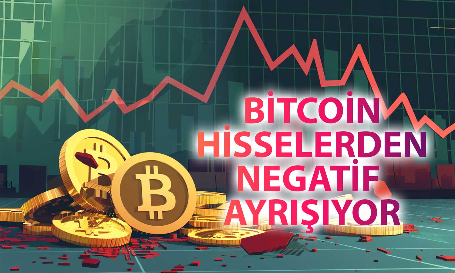 Bitcoin Rekora Koşan Hisselerin Aksine Düşüyor