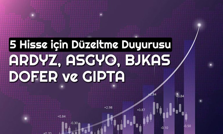 Borsa İstanbul’dan 5 Hisse için Düzeltme Açıklaması