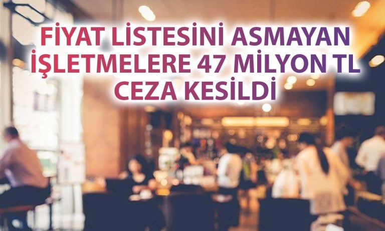 Fiyat Listesi Düzenlemesine Uymayan İşletmelere Ceza Kesildi