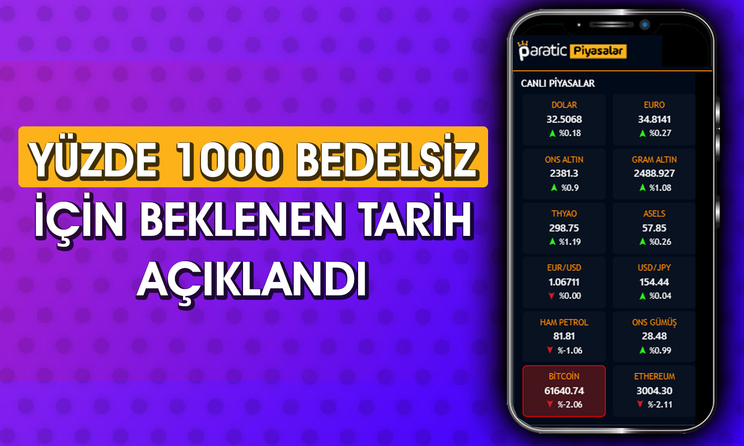 100 Lot 1100’e Çıkacak! Bedelsiz için Tarih Netleşti