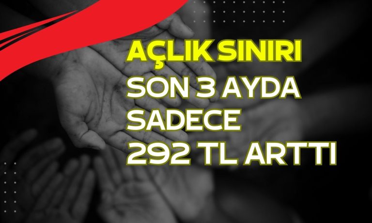 Açlık Sınırı Ağustos’ta Sadece 37 Lira Arttı