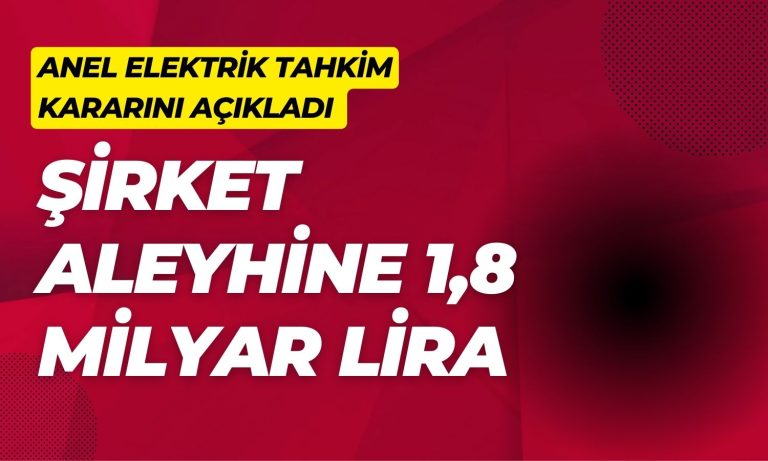 Anel Elektrik Feshedilen Proje için Tahkim Kararını Açıkladı