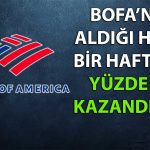 BofA Bugünkü Alımı ile Bu Şirketin Tavan Serisini Destekledi