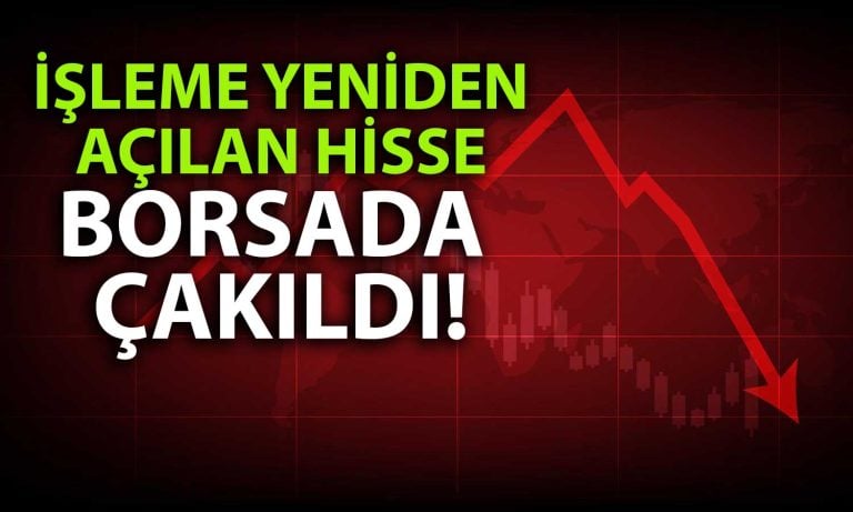 Borsadaki İşlemleri Durdurulmuştu: Hisse Bugün Taban Oldu!