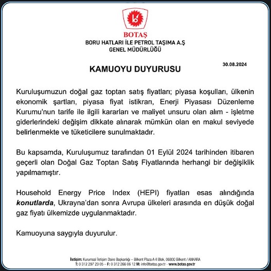 Doğalgaz Fiyatları Değişti mi? Eylül’de Zam Var mı?