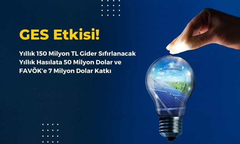 Enerji Maliyetleri Sıfırlanıyor, Hasılata 50 Milyon Dolar Katkı