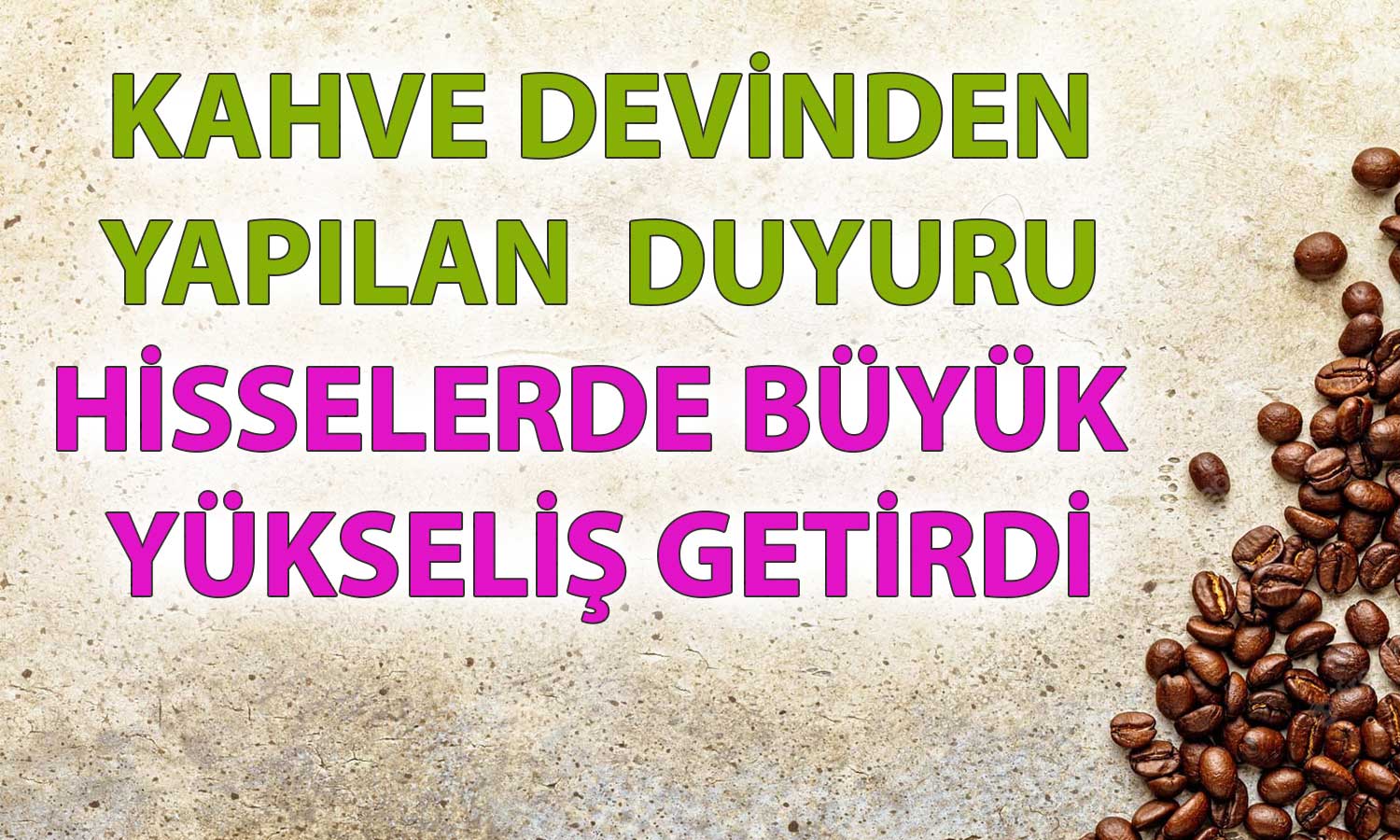 Kahve Zincirinin CEO’su Değişti: Hisseleri Uçuşa Geçti!