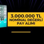 Yılın Dip Seviyelerinden Pay Geri Alımı Yaptı