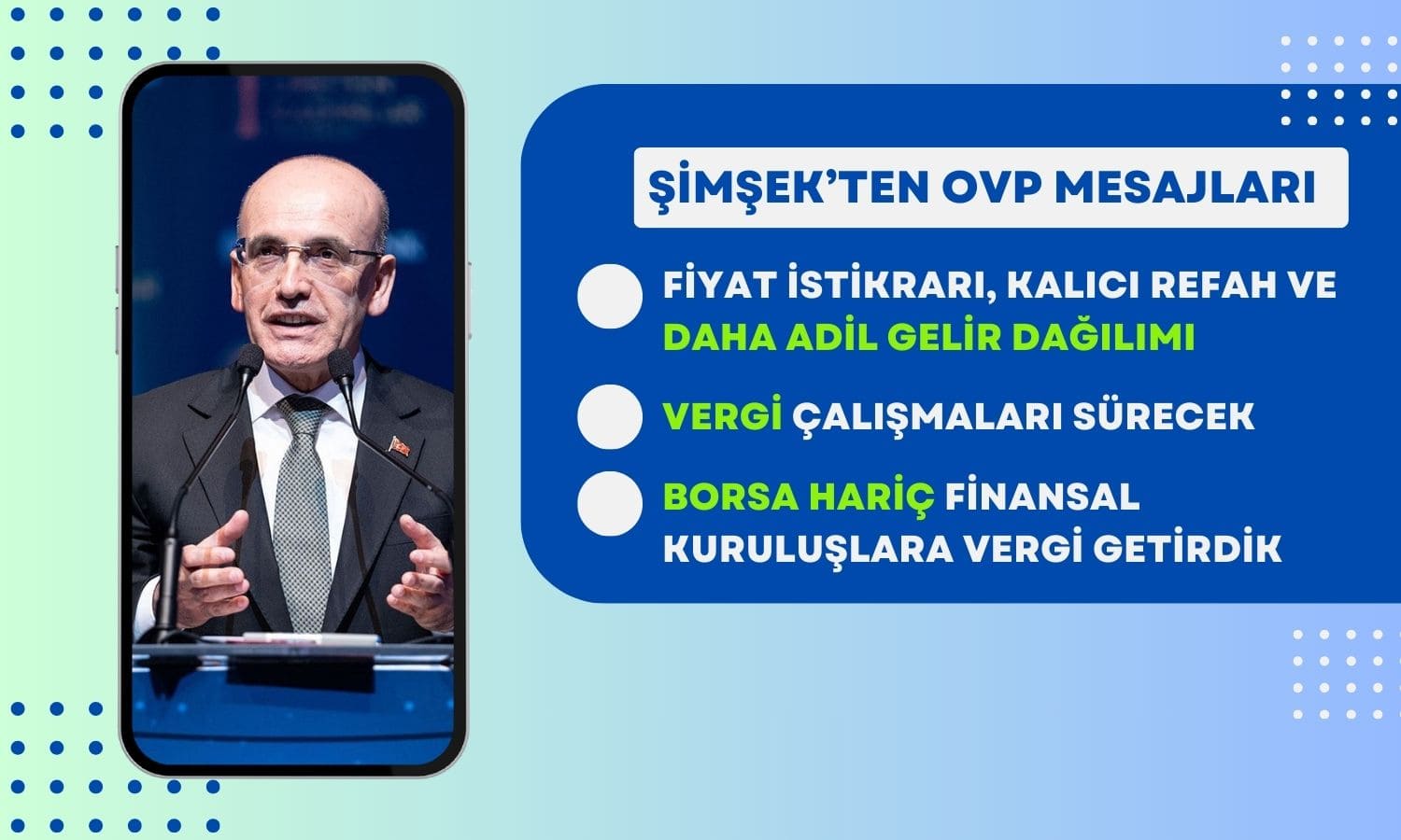 Bakan Şimşek’ten ‘Daha Adil Gelir Dağılımı’ Mesajı