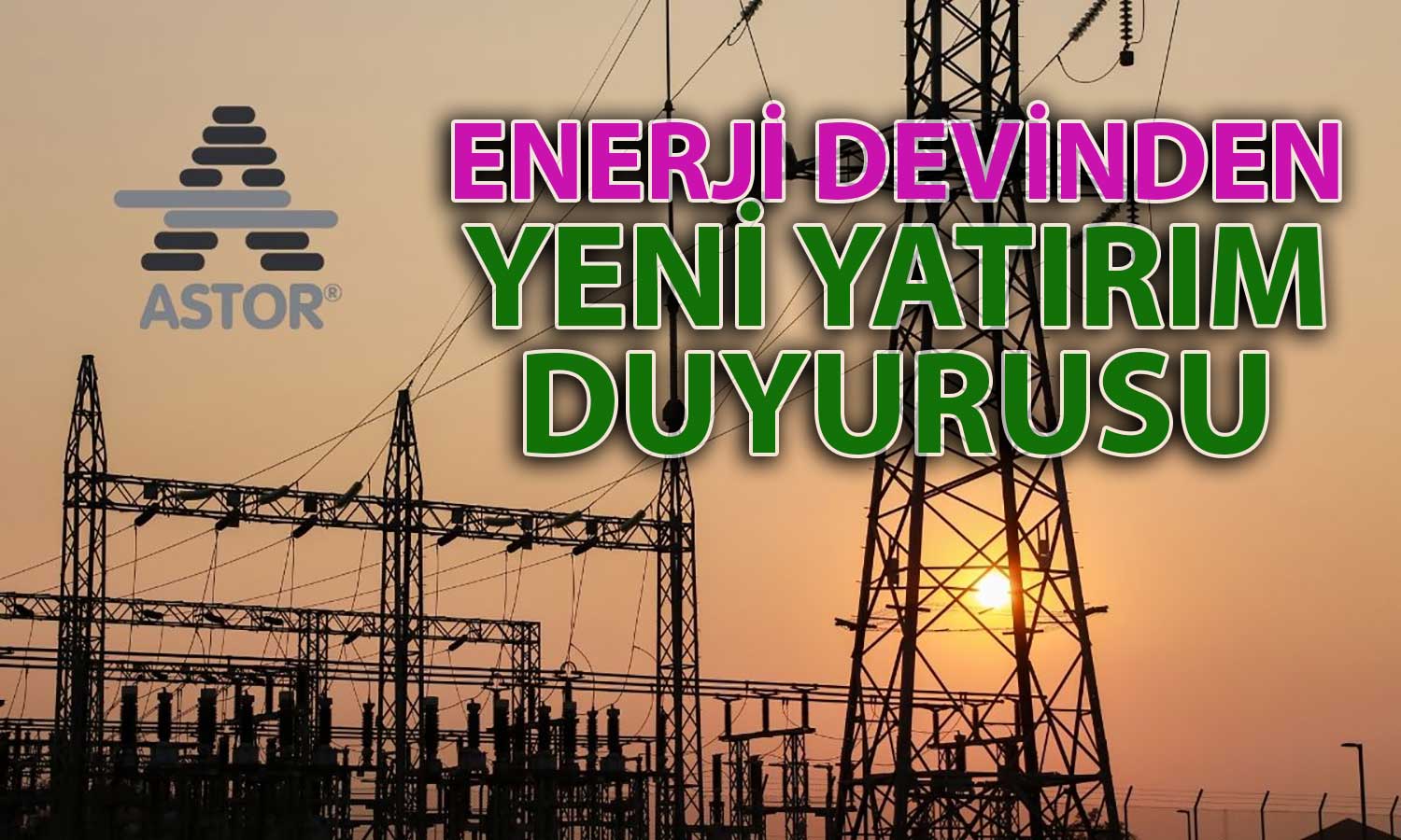 Enerji Şirketinden 31 Milyon Euroluk Makina Alımı Duyurusu