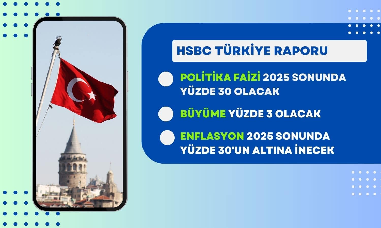 Gevşeme Gelecek Yıla Kaldı! HSBC 2025 Sonu Faiz Tahmini