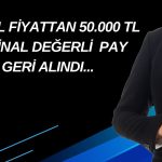 Gıda Şirketi Duyurdu: 600 Bin Adet Pay Geri Alındı