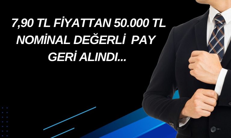 Gıda Şirketi Duyurdu: 600 Bin Adet Pay Geri Alındı