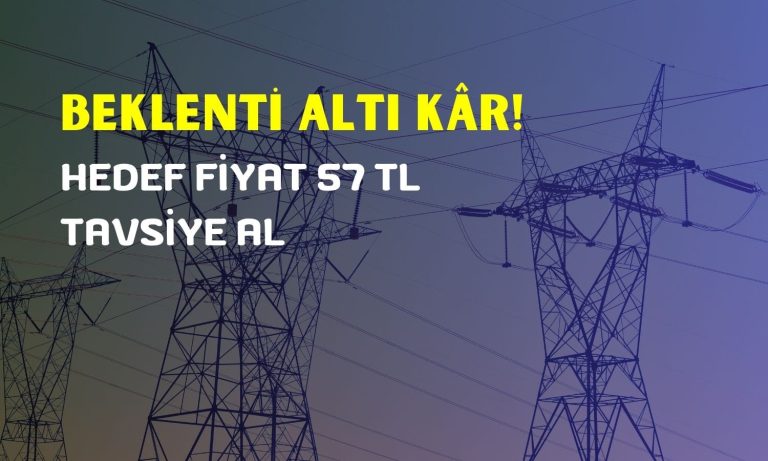 Hedef Fiyat 57 TL! Enerji Şirketinin Bilançosu İncelendi