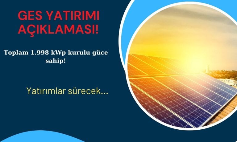 Kayseri Şeker’den GES Açıklaması: Enerji Maliyetlerini Düşürecek