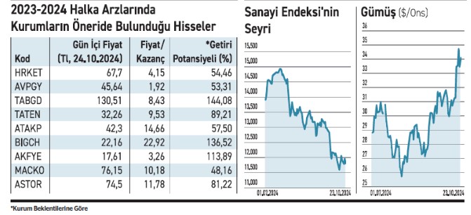 Aracı Kurumların Beğendiği Halka Arzlar: Potansiyel Yüzde 144