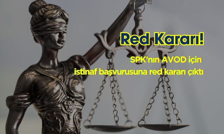 AVOD Yönetici Davasında İstinaf Reddi Geldi