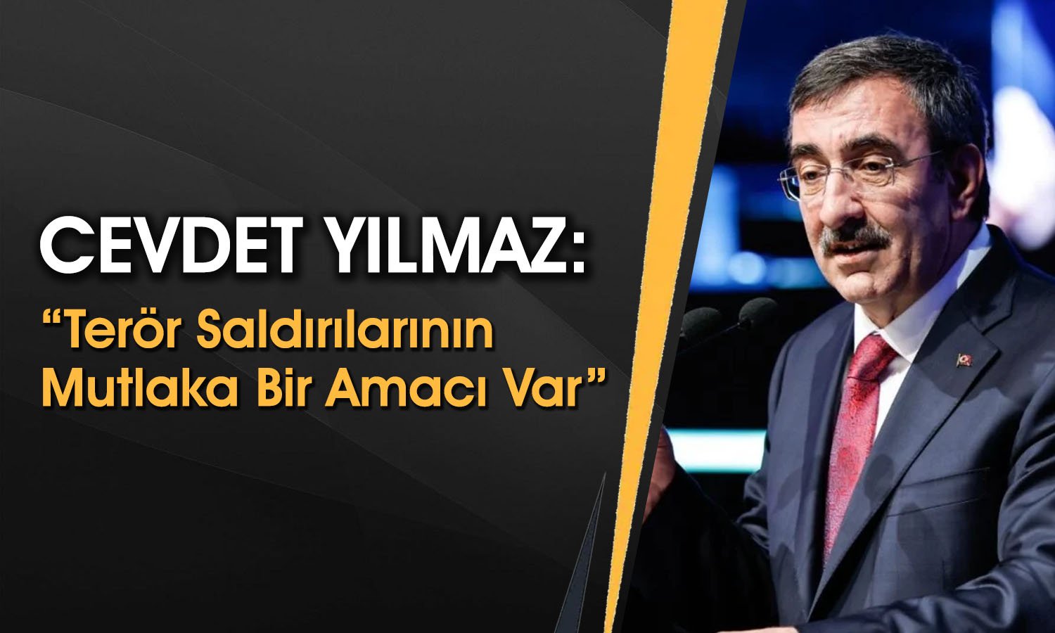 Cevdet Yılmaz: Ülkemize Korku Salmak İstiyorlar