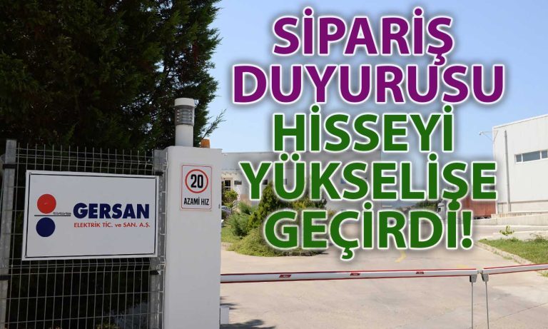 Gersan Elektrik 1,4 Milyon Dolarlık Sipariş Duyurusu Yaptı