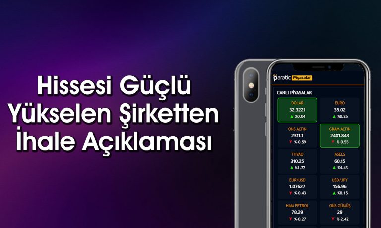 Hissesi Yüzde 174 Yükselen Şirketten İhale Duyurusu