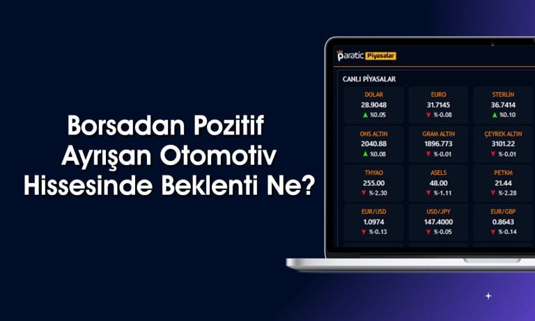 Tavan Olan Otomotiv Hissesinde Hedef Fiyat 927 TL