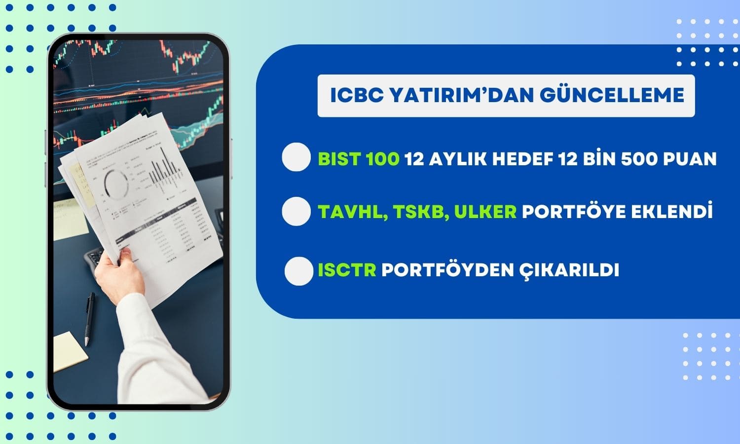 TAVHL, TSKB ve ULKER Portföye Eklenirken, ISCTR Çıkarıldı