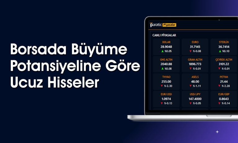 Borsada PEG Oranına Göre Cazip 13 Hisse