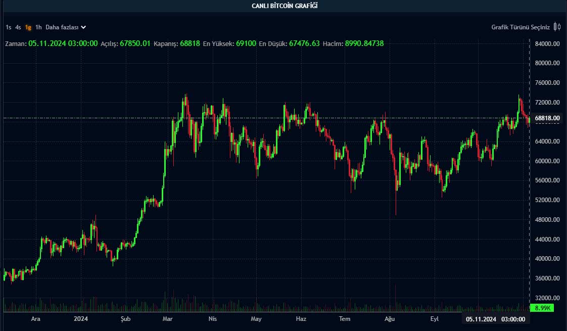 BTC günlük grafik