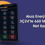 Hedef Fiyatı 55 TL Olan Aksa Enerji Bilançosunu Açıkladı