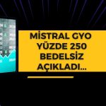 Mistral GYO’dan Bedelsiz Kararı: Yüzde 250 Artırılacak