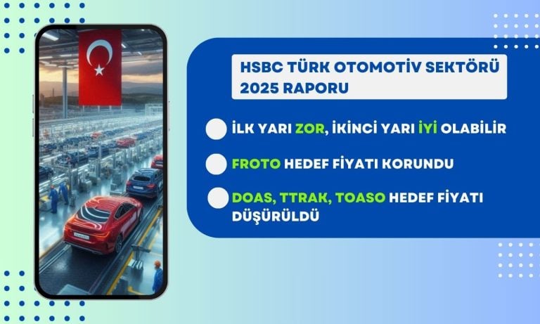 HSBC açıkladı: DOAS, TTRAK, TOASO, FROTO hedef fiyatı