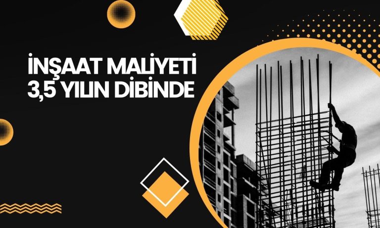 İnşaat maliyeti azalmaya devam ediyor, 3,5 yılın dibinde