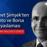 Mehmet Şimşek: Borsa Kripto Paraya Kıyasla Daha Az Riskli