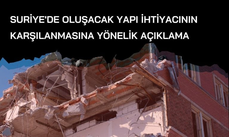 Sanica Isı’dan (SNICA) Suriye ihtiyaçlarına yönelik açıklama