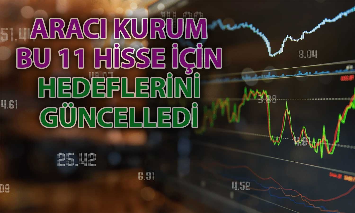 Banka, holding ve sanayi hisseleri için yeni hedefler verildi