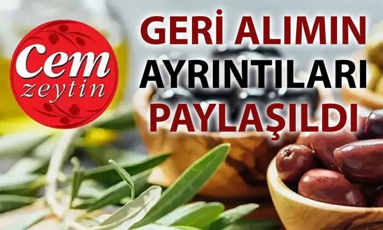 Cem Zeytin’den geri alım duyurusu: 300 milyon TL ayrıldı