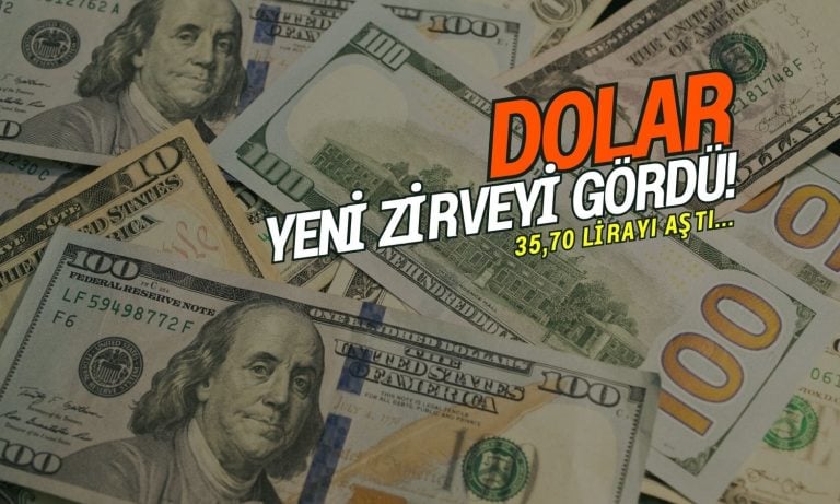 Dolar 35,70 lirayı aştı, rekor devam ediyor