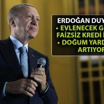 Erdoğan müjdeyi açıkladı: Evlenecek gençlere faizsiz kredi