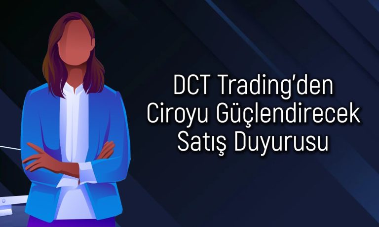 Hissesi haftalık yüzde 20 yükselen DCTTR yeni satışı duyurdu