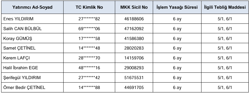 SPK’dan enerji hissesinde işlem yapan 8 kişi için tedbir kararı