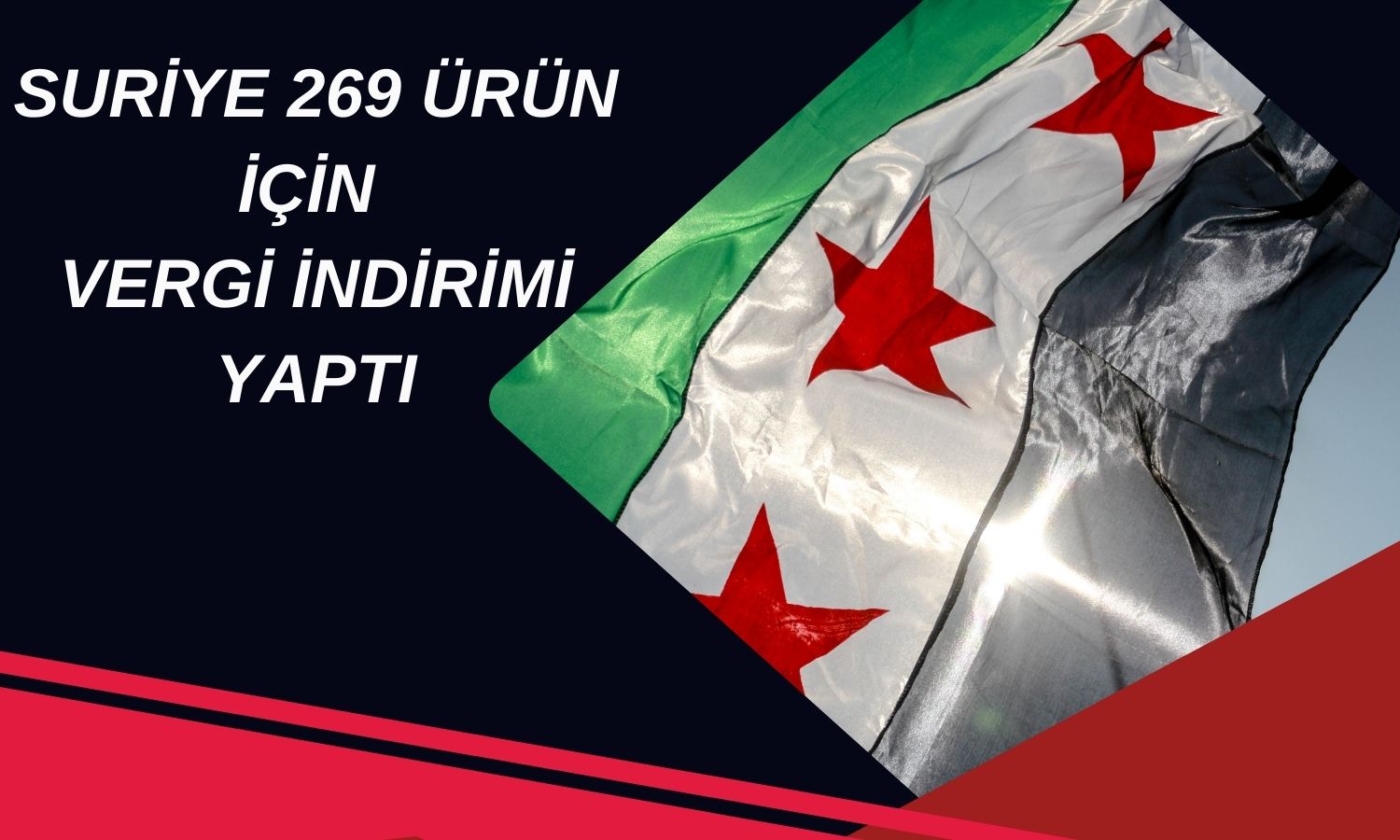 Ticaret Bakanı duyurdu: Suriye vergi indirimi yaptı!