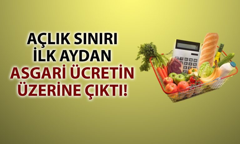 TÜRK-İŞ açıkladı: Açlık sınırı Ocak’ta asgari ücreti aştı