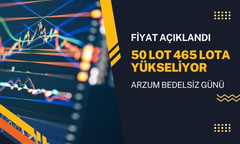 50 lot 465 lota yükseliyor! Bedelsiz için yeni fiyat açıklandı