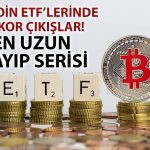 Bitcoin ETF’leri kan kaybediyor: En uzun satış dalgası!