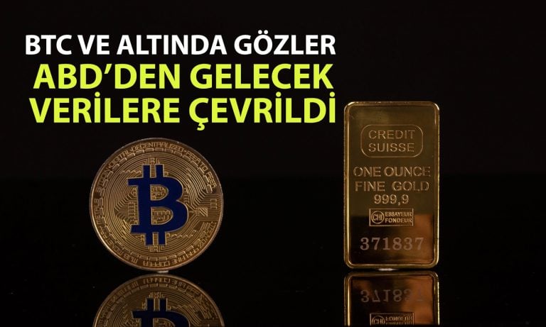 Bitcoin yerinde sayarken altın parlıyor: Gözler ABD verilerinde