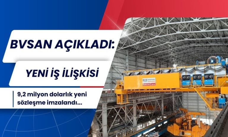 Bülbüloğlu Vinç (BVSAN) 9,2 milyon dolarlık sözleşmeyi duyurdu