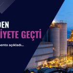 Göltaş Çimento (GOLTS) döner fırını yeniden faaliyete geçti