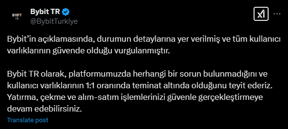 Kripto borsası Bybit hacklendi: Piyasa satışlarla tepki verdi