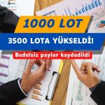 1000 lot 3500 lota yükseldi: Bedelsiz payların kaydı yapıldı