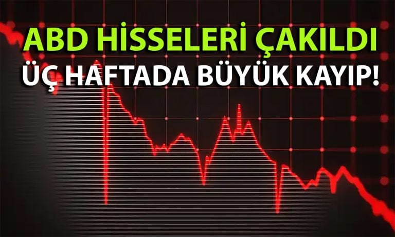 ABD borsasında 3 haftada 5 trilyon dolar buhar oldu